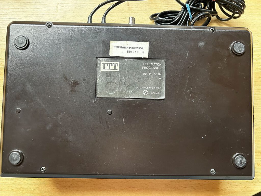 TT Telematch-Processor - Unterseite