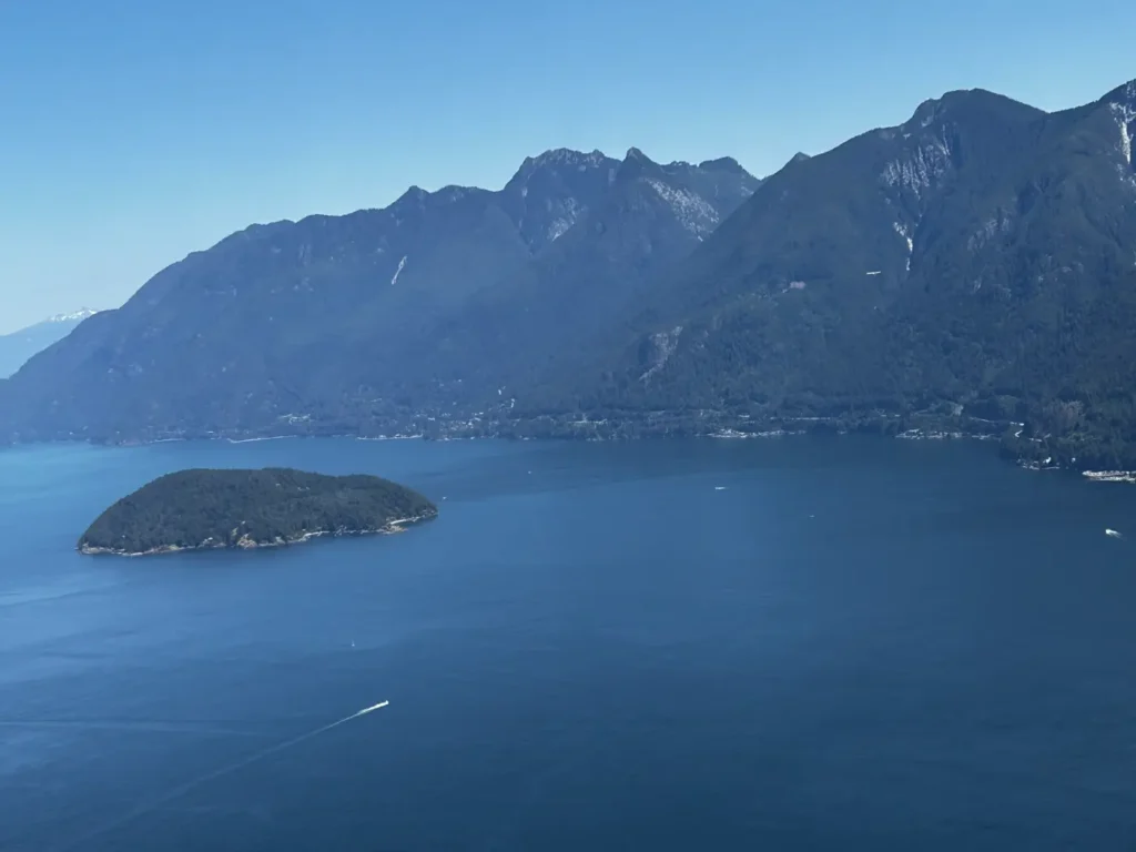 Bowyer Island, eine kleine, private Insel im Howe Sound