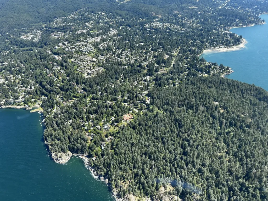 nordwestlicher Teils der Halbinsel von West Vancouver