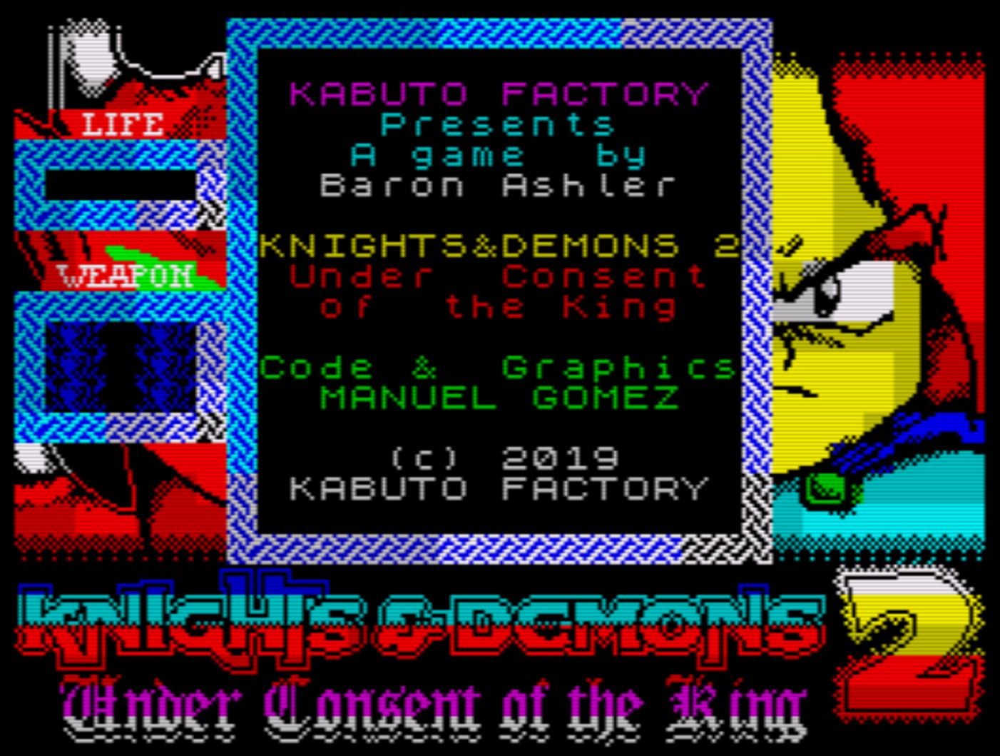Knight & Demons 2 - Startscreen
