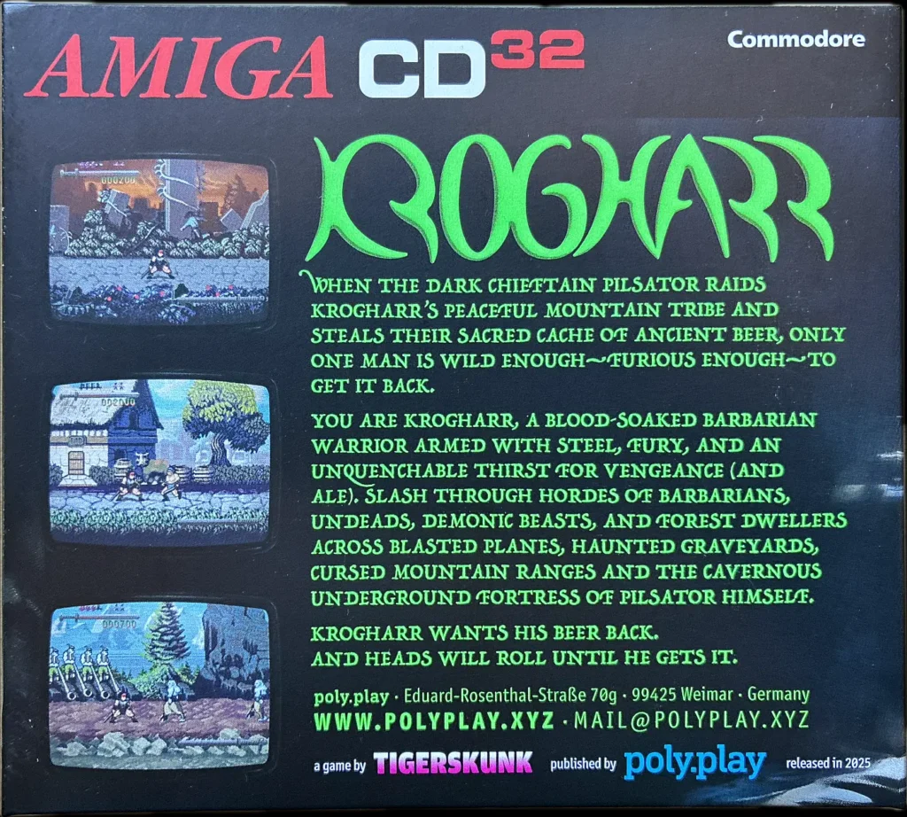 Krogharr The Beerserker - Digipack Rückseite
