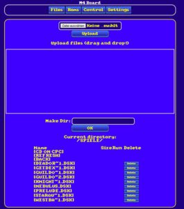 M4 Board Webinterface