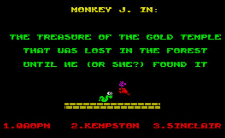 Monkey J [Sinclair ZX Spectrum]