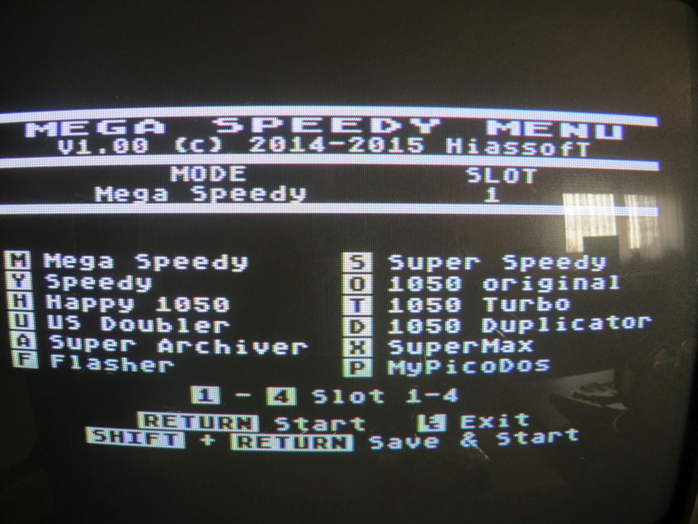 Mega Speedy - Flasher Menü