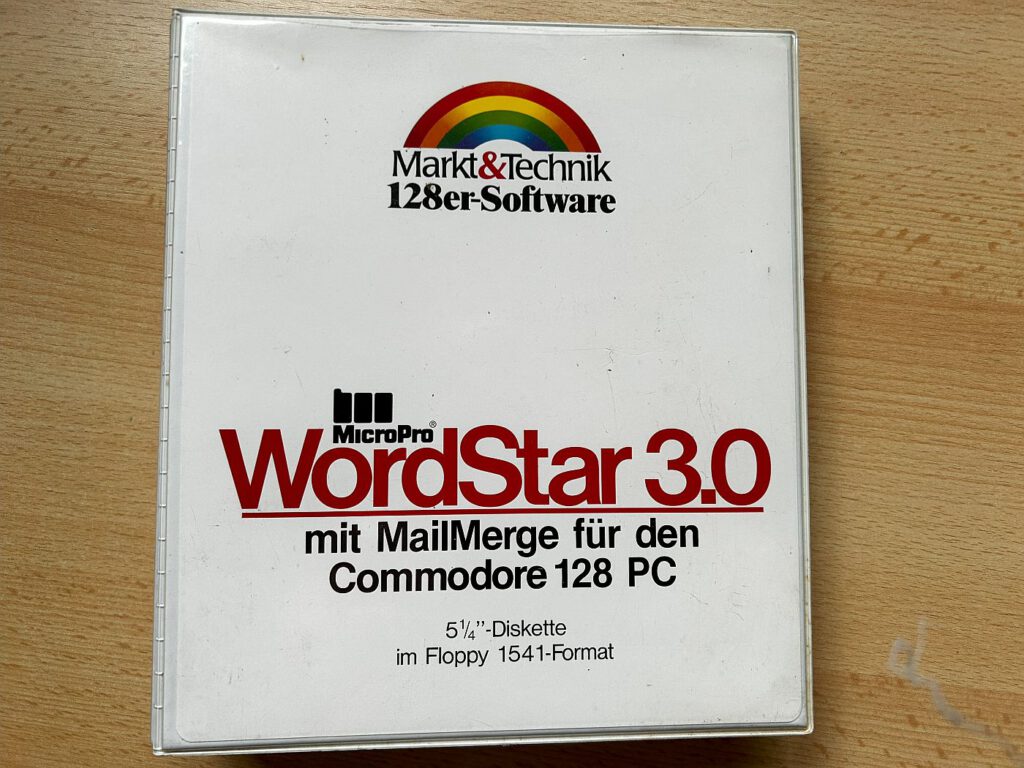 MicroPro Wordstar 3.0 für den Commodore 128 PC
