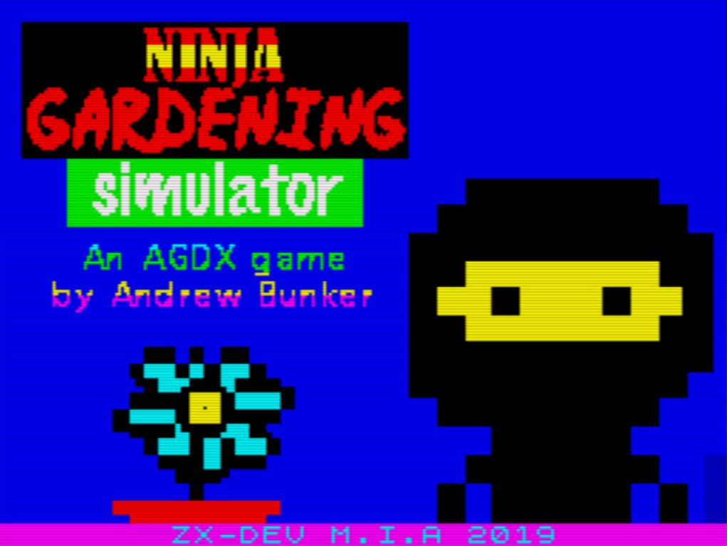 Ninja Gardening Simulator [Sinclair ZX Spectrum]