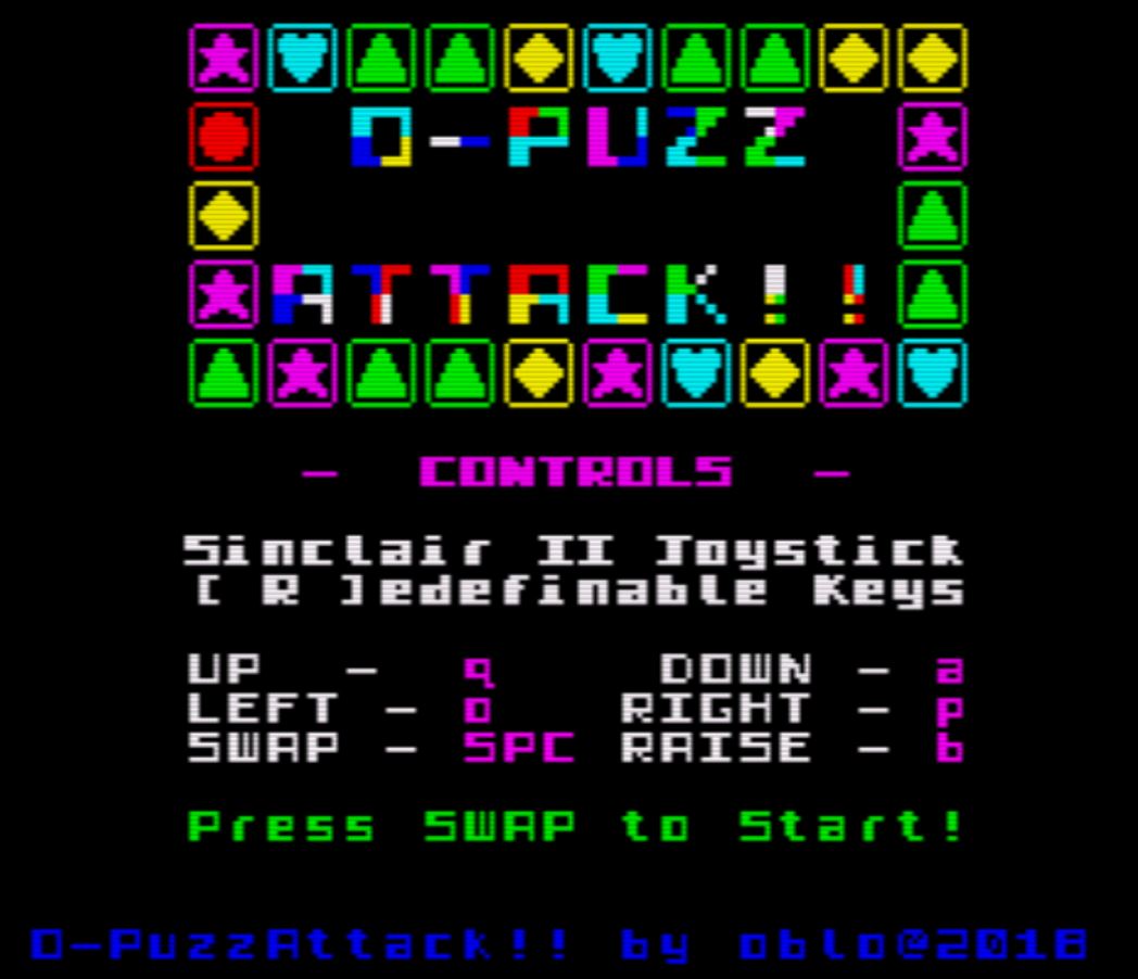 O-Puzz Attack! [Sinclair ZX Spectrum}