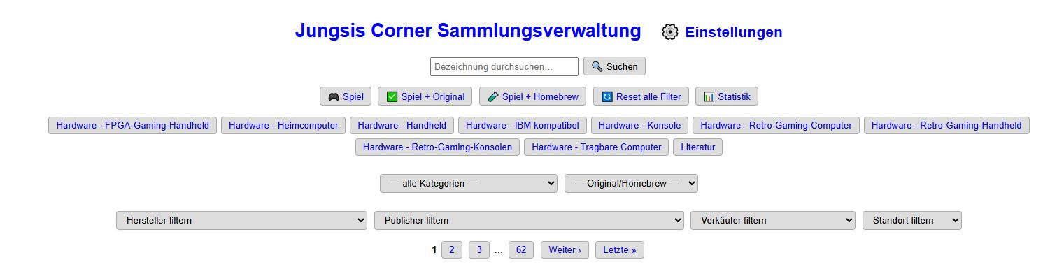 Verwaltung der Sammlung 2025 [Sonstige]