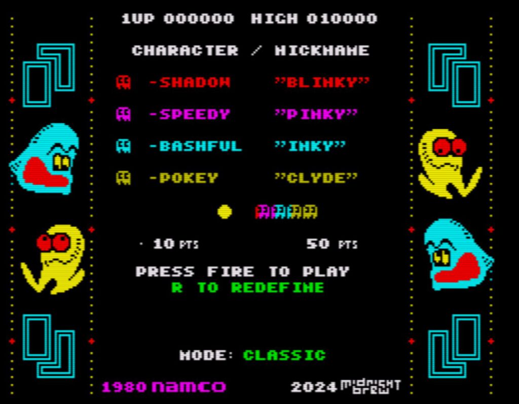 Pac-Man RX - Startscreen