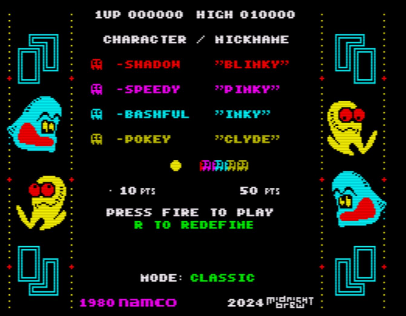 Pac-Man RX [Sinclair ZX Spectrum] – Jungsi's Corner