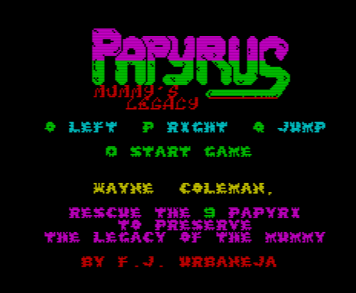 Papyrus [Sinclair ZX Spectrum]