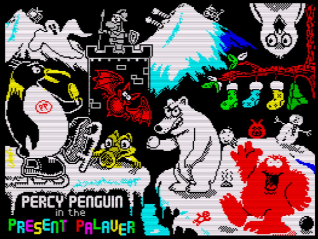 Percy Penguin in the Present Palaver [Sinclair ZX Spectrum]