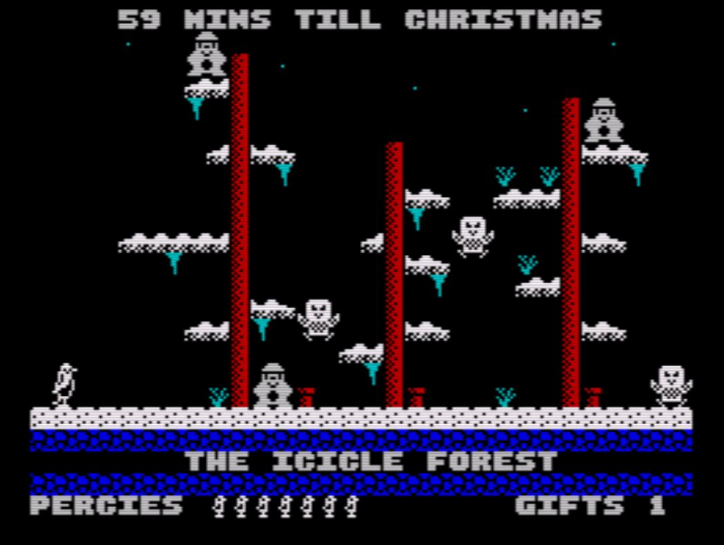Percy Penguin in the Present Palaver [Sinclair ZX Spectrum]