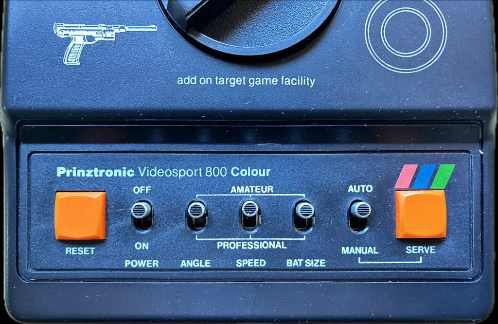 Prinztronic Videosport 800-Colour - Oberseite Schalter