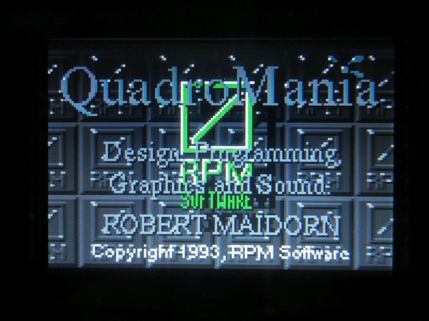 Quadromania - titelscreen