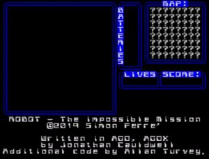 ROBOT - The Impossible Mission - Startscreen