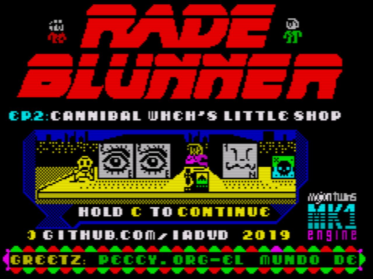 Rade Blunner, Episode 2: Cannibal Wheh’s Little Shop [Sinclair ZX Spectrum]