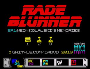 Rade Blunner - Startscreen
