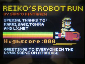 Reikos Robot Run - Titelscreen