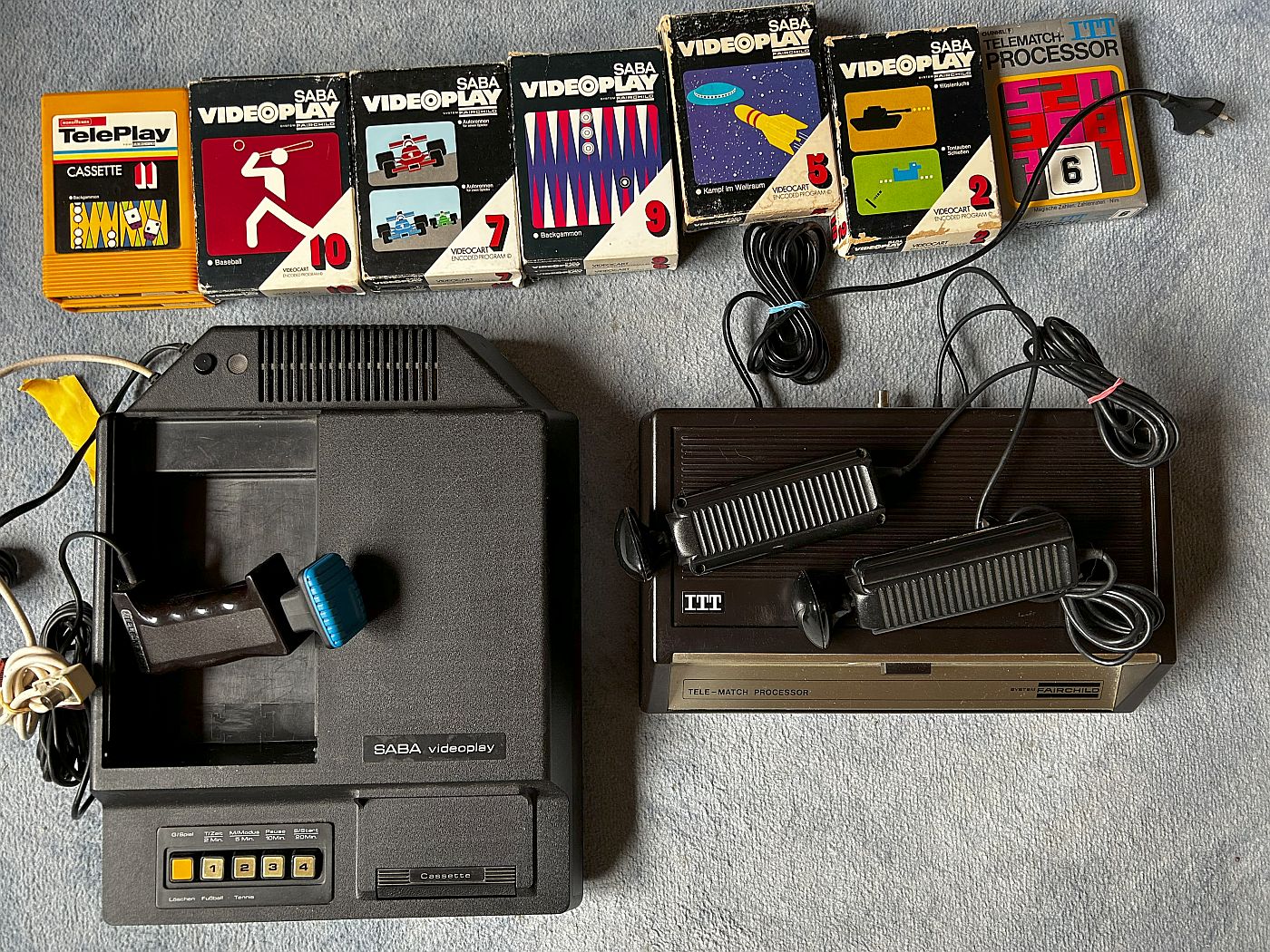 Saba Videoplay und ITT Tele-Match mit Spielen