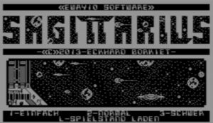 Sagittarius 1 - Startbildschirm