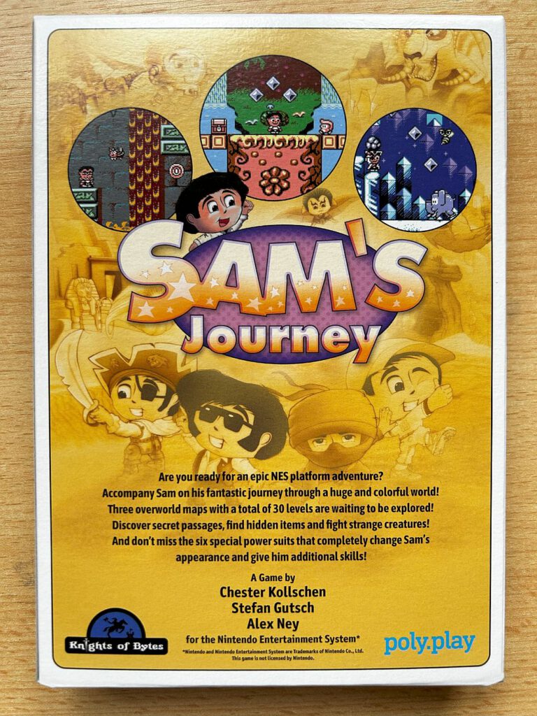 Sam's Journey - Rückseite