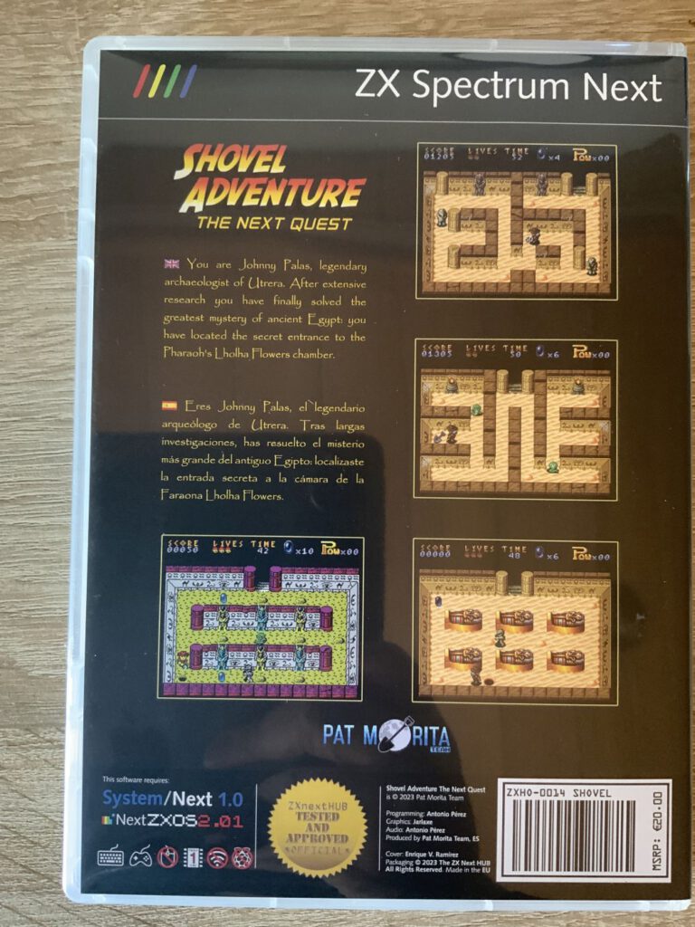 Shovel Adventure - Next Box Rückseite