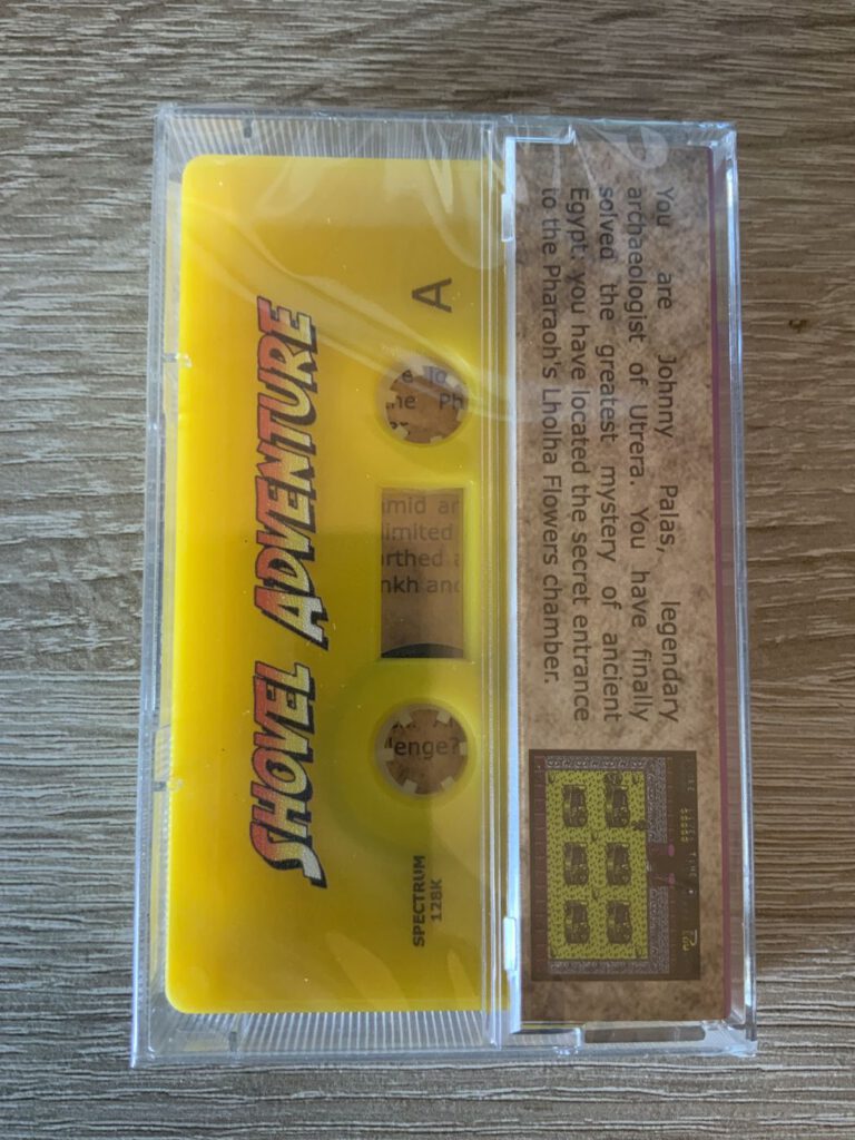 Shovel Adventure - Spectrum 128K Kassette Rückseite