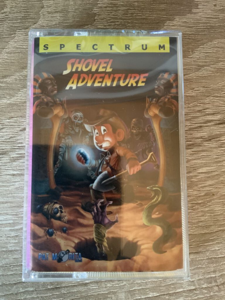 Shovel Adventure - Spectrum 128K Kassette Vorderseite
