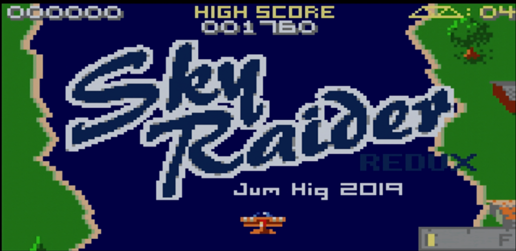 Sky Raider Redux - Startbildschirm