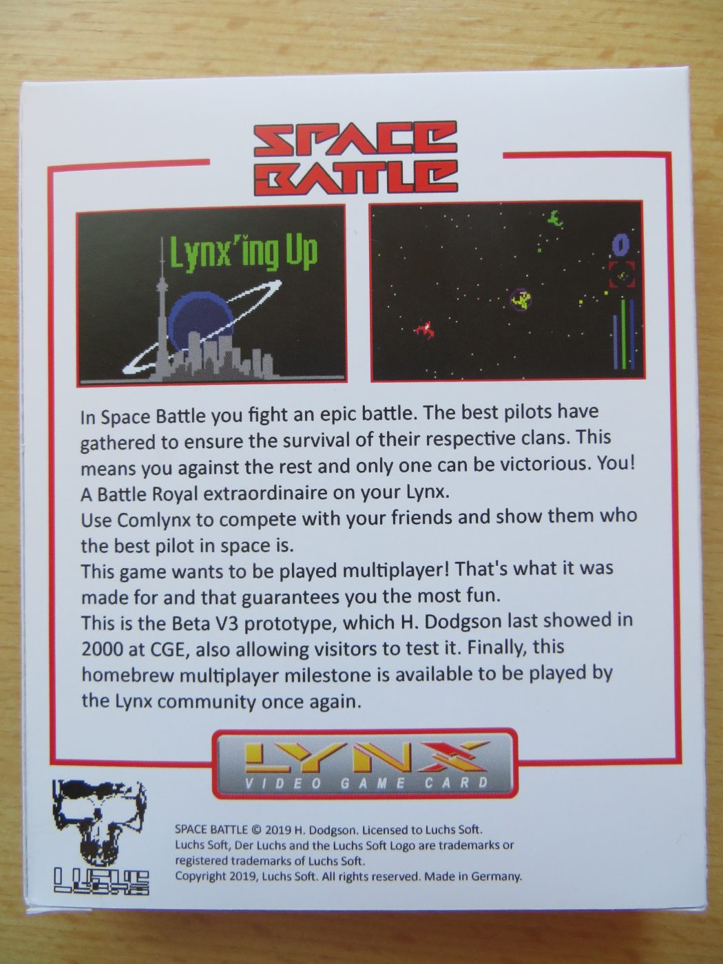 Space Battle - Rückseite