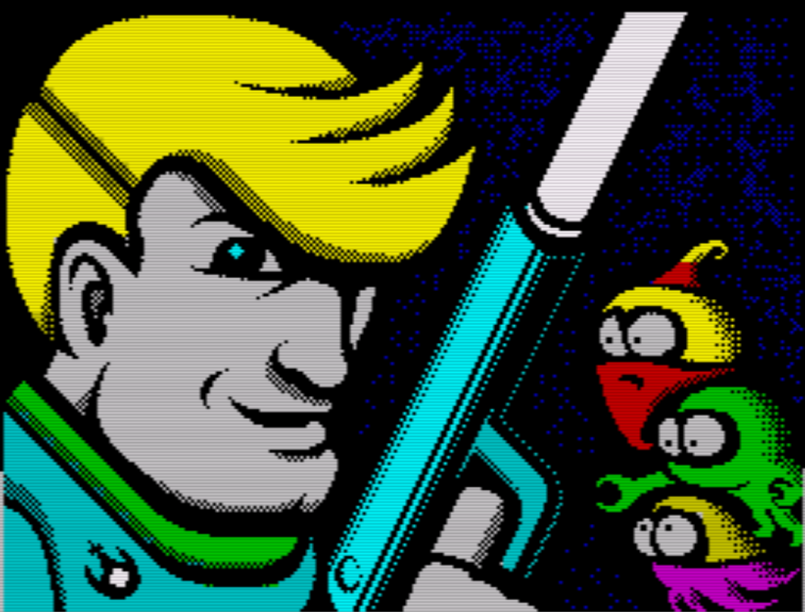 Space Monsters Meet the Hardy [Sinclair ZX Spectrum]