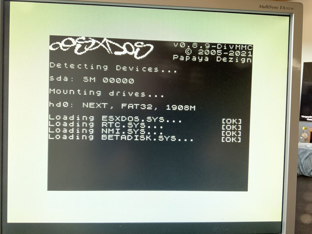 Speccy2010 ESXDOS Boot