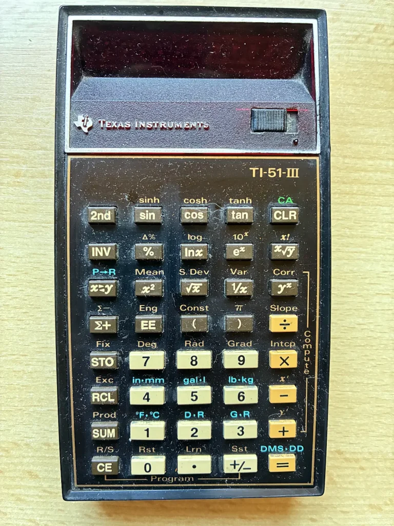 TI-51-III - Oberseite
