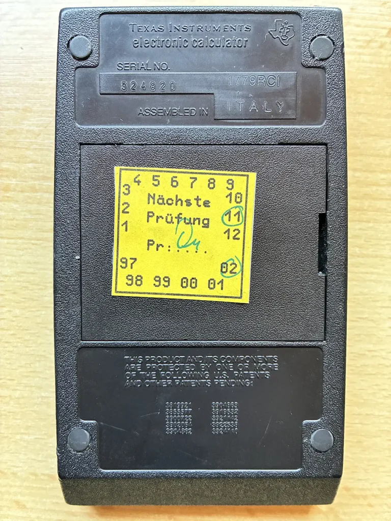 TI-51-III - Unterseite