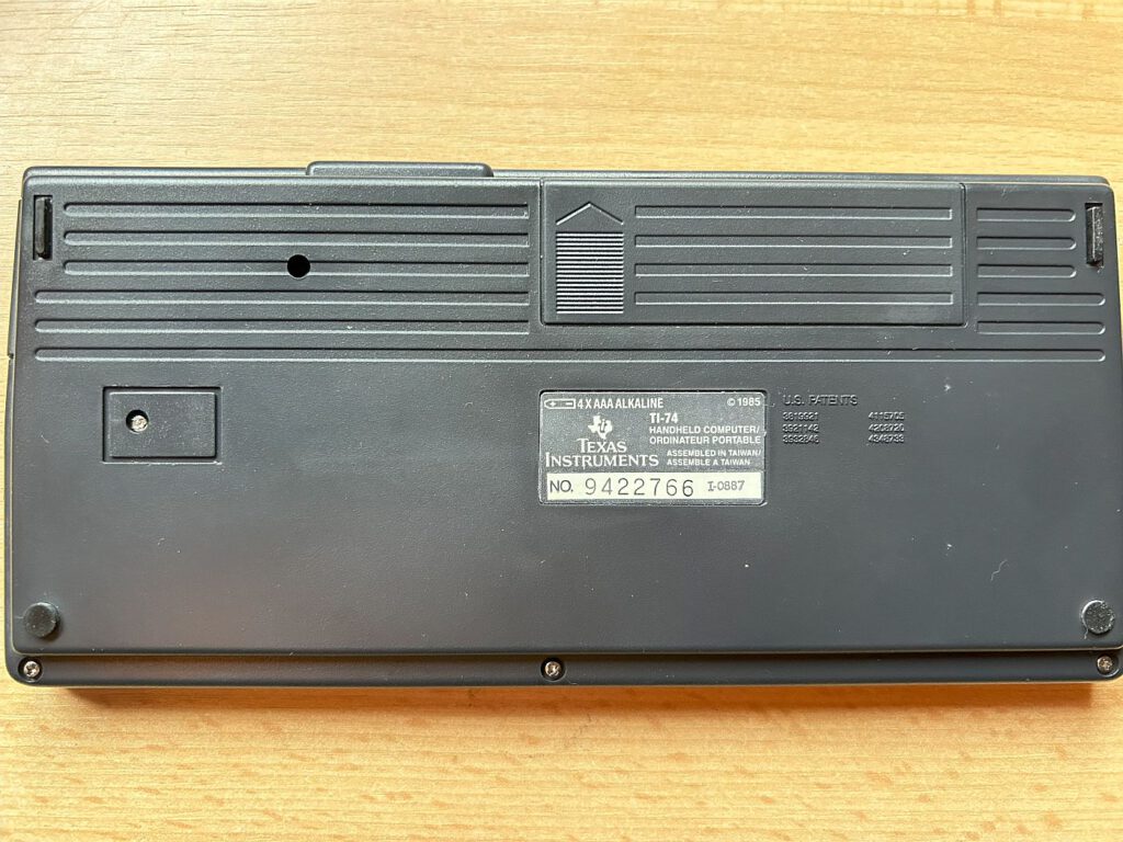 TI-74 Allianz - Unterseite