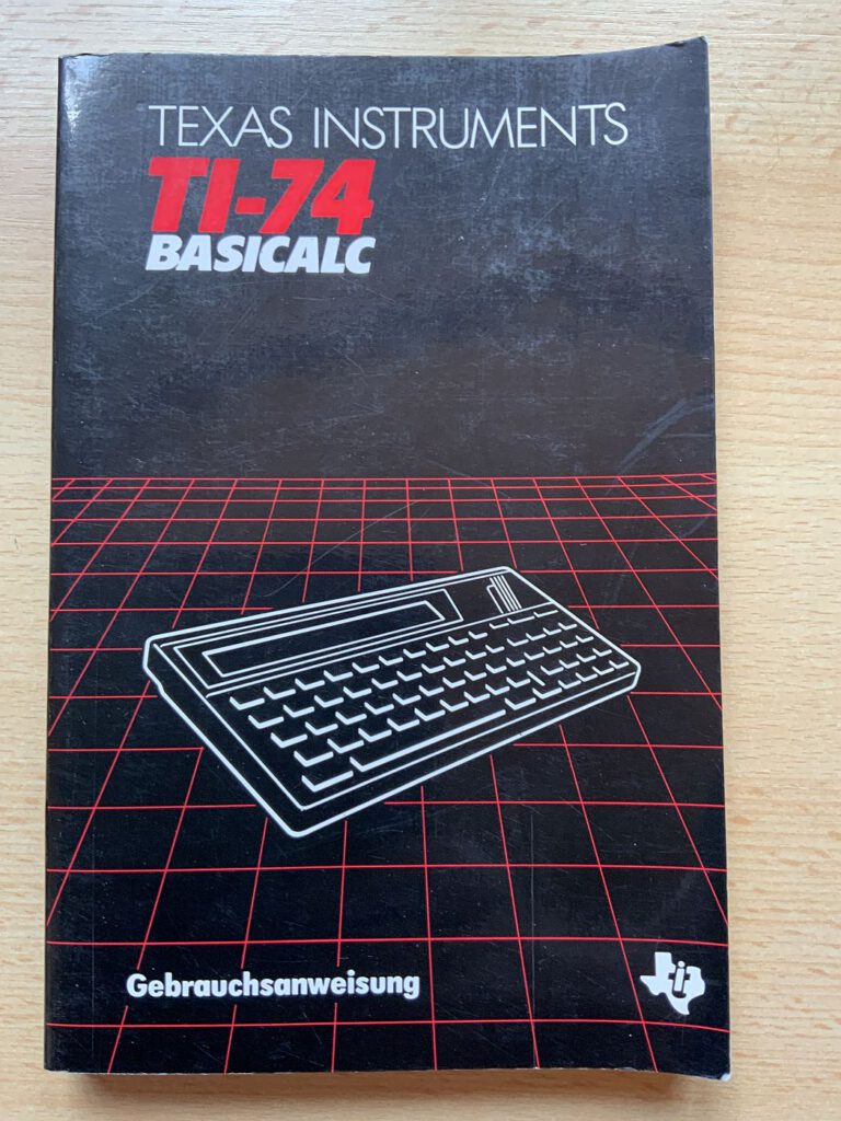TI-74 Gebrauchsanweisung