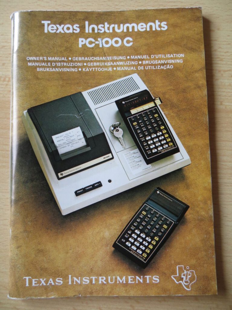 Texas Instrument PC-100 C - Anleitung