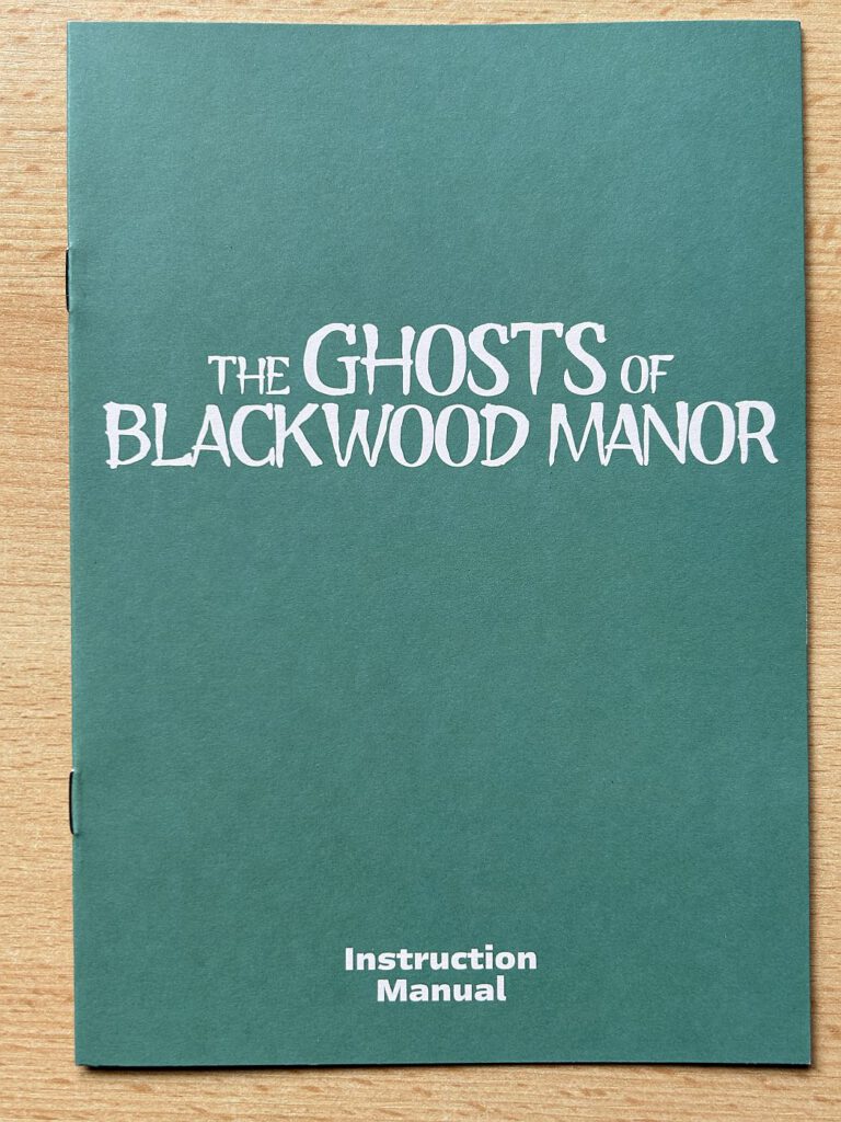 The Ghosts Of Blackwood Manor - Instruction Manual