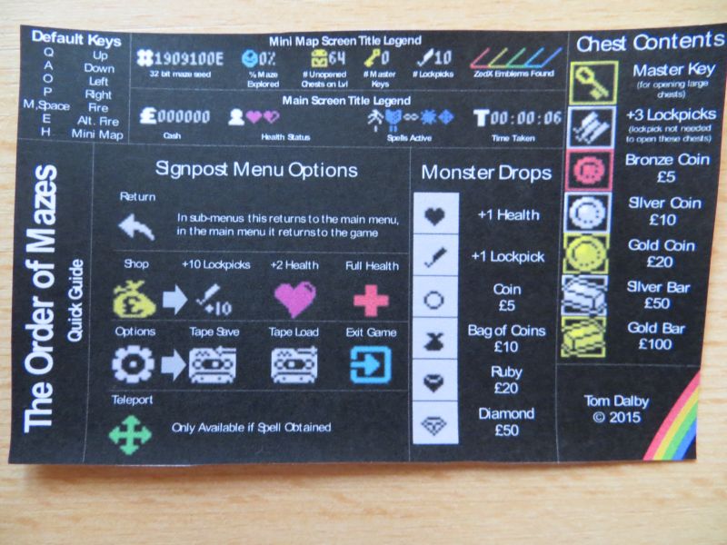 The Order Of Maze - Quick Guide