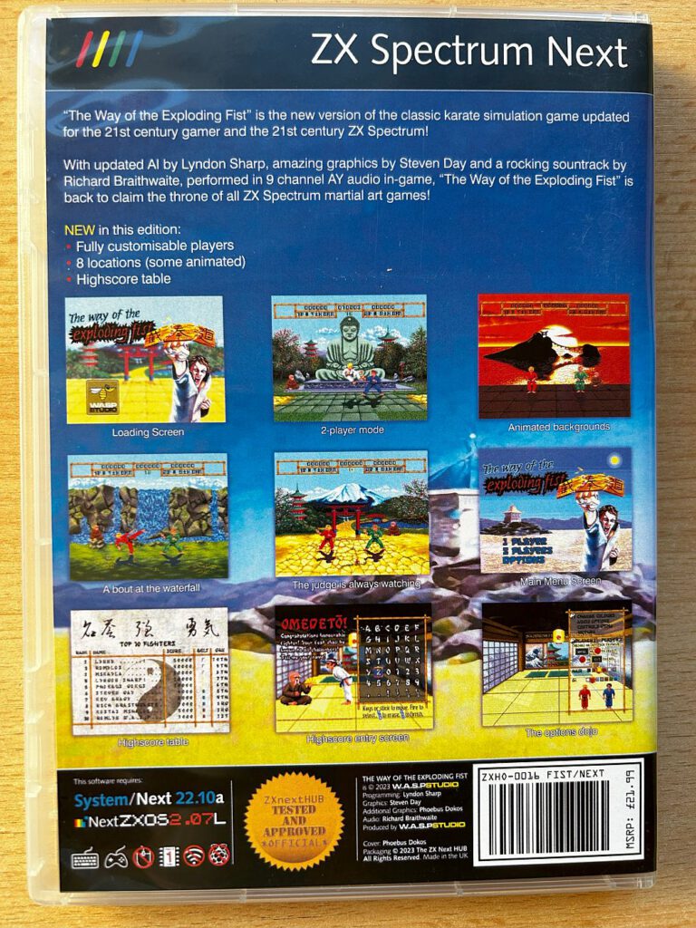 The Way Of The Exploding Fist - Rückseite