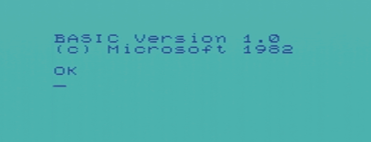 Thomson TO7-70 - BASIC 1.0 Einschaltmeldung