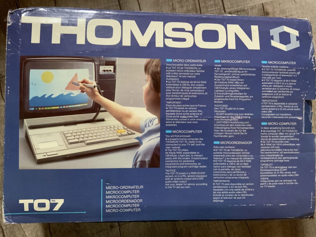 Thomson TO7-70 - Verpackung Rückseite