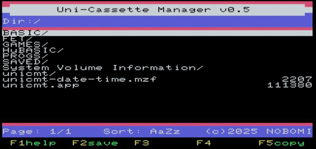UniCMT - Uni-Cassette Manager