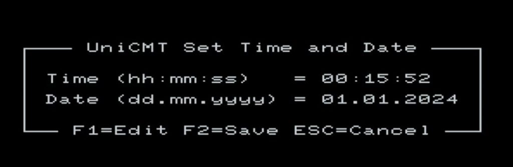 Uni-Cassette Manager - Date-Time