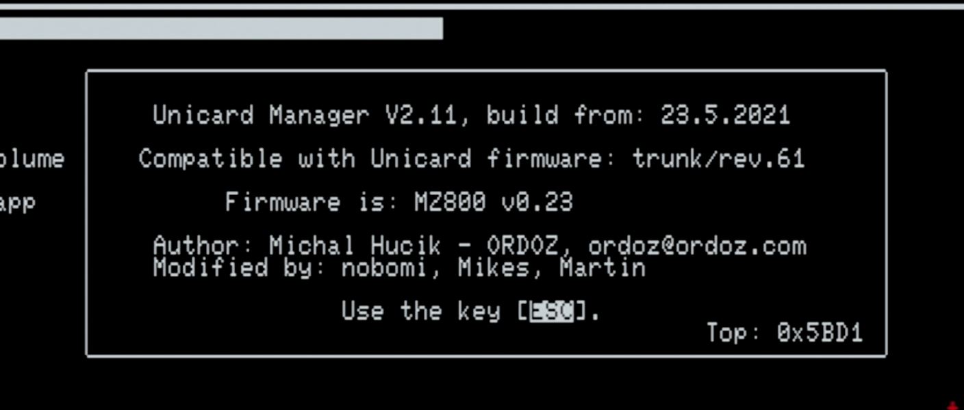 Unicard - Unicard Manager - Info