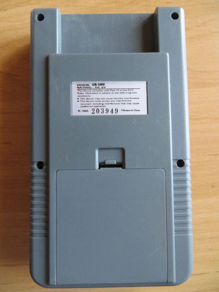 Watara Supervsion - Rückseite