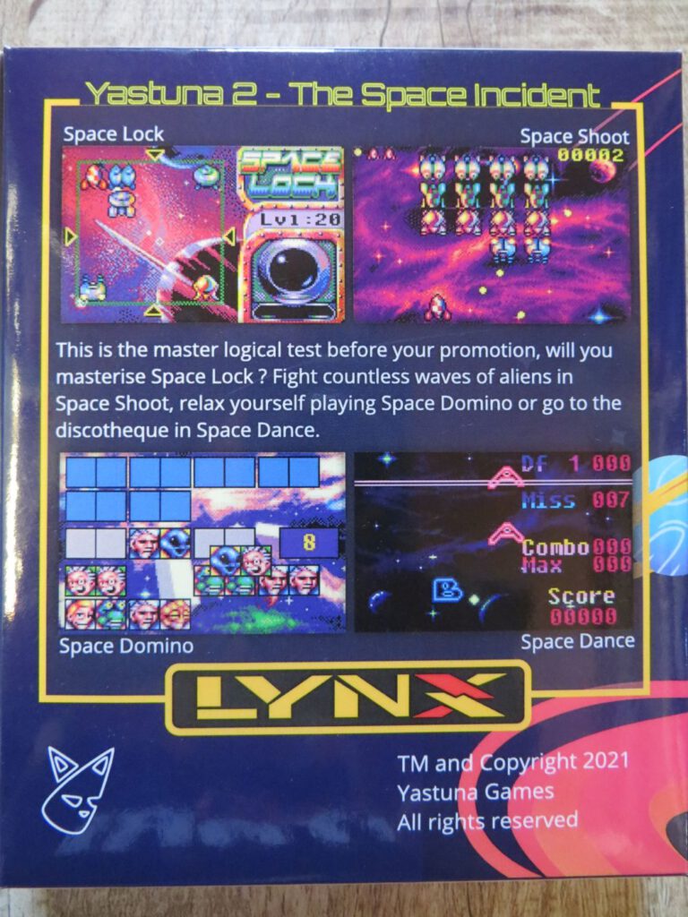 Yastuna 2 The Space Incident - Rückseite