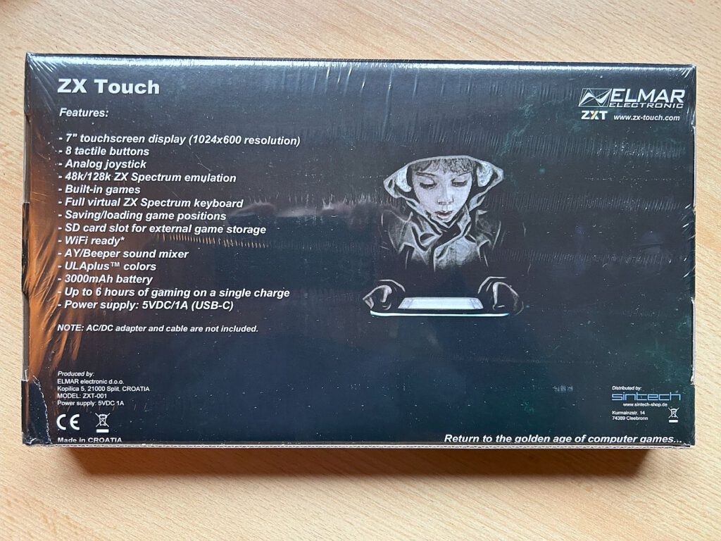ZX Touch - Verpackung Unterseite