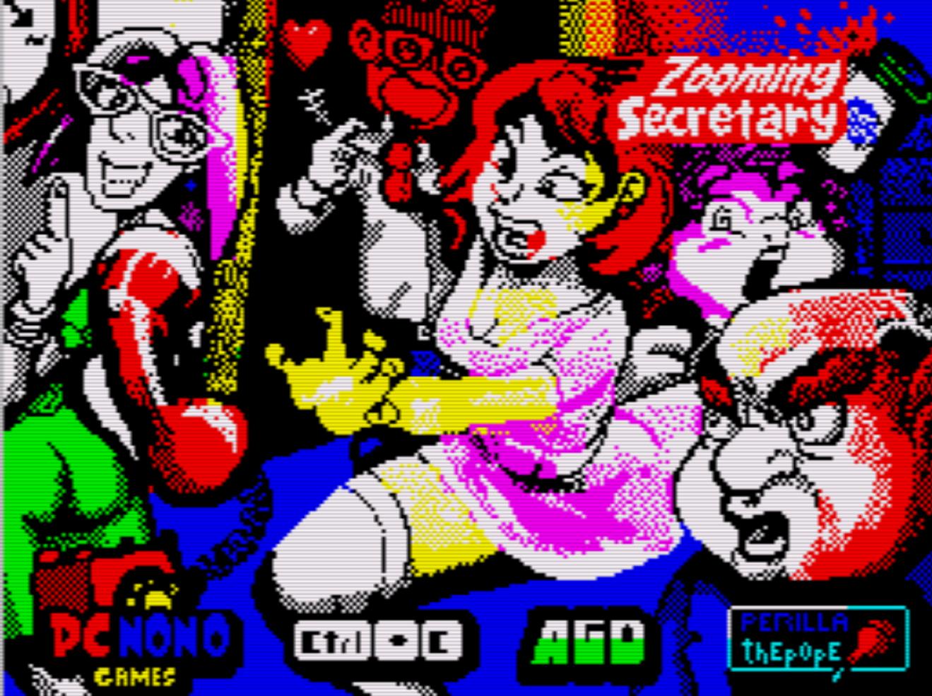 Zooming Secretary - Ladescreen